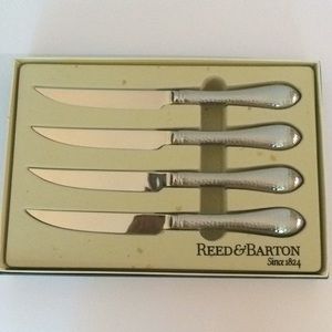 Reed & Barton Hammered Antique Steak Knives